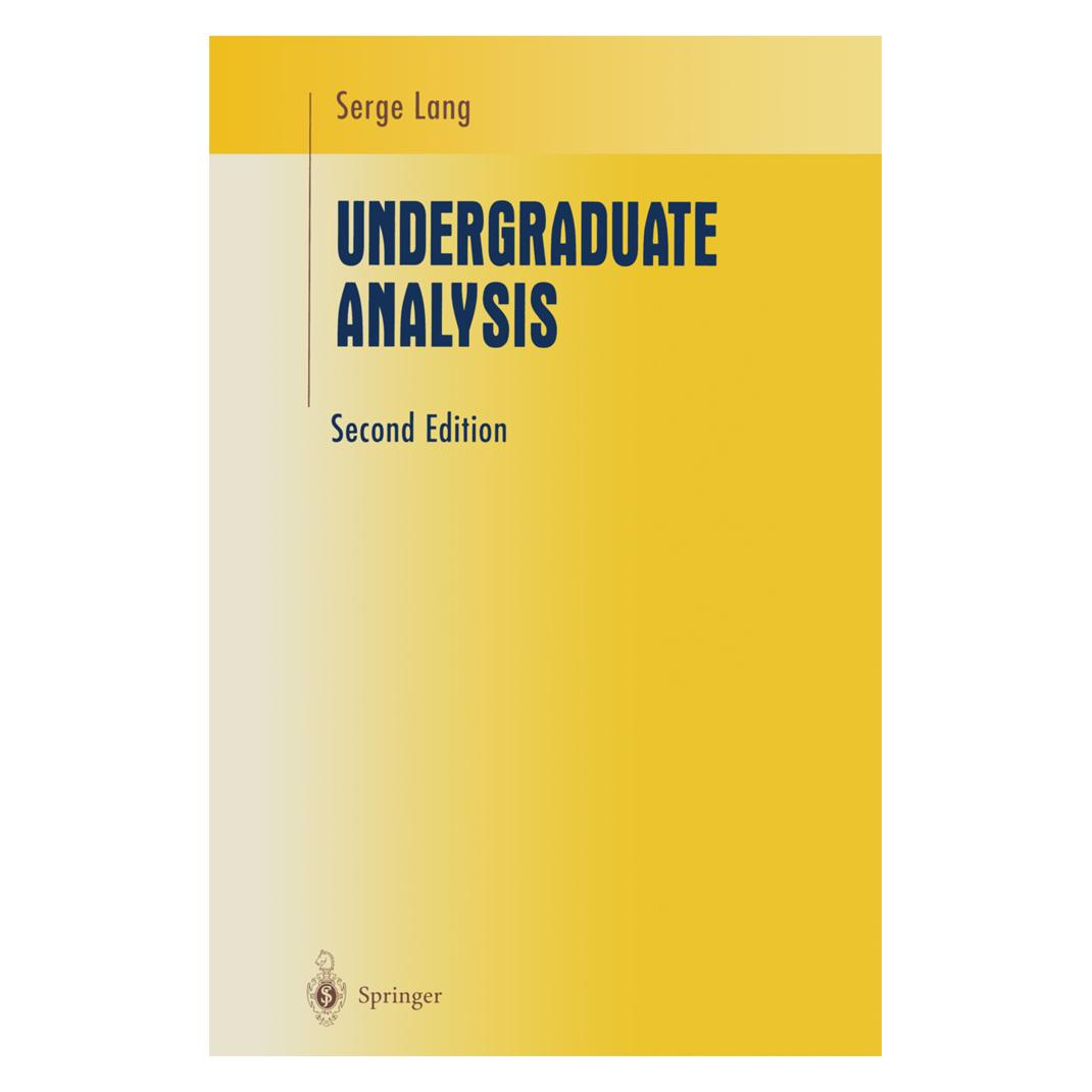 Springer Undergraduate Analysis (Englisch, Softcover, Serge Lang) (55499635)