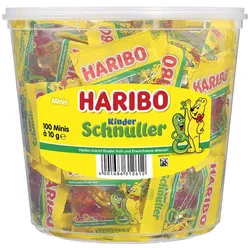 HARIBO KINDER SCHNULLER Minibeutel Fruchtgummi