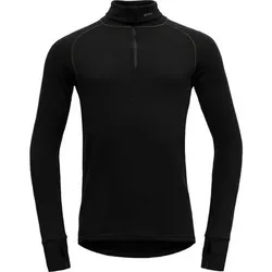 DEVOLD Herren Unterhemd EXPEDITION ZIP NECK, Größe L in Schwarz Schwarz