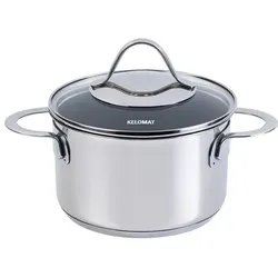 Kelomat Riess Torrano Fleischtopf 16 cm, Pfanne + Kochtopf, Silber