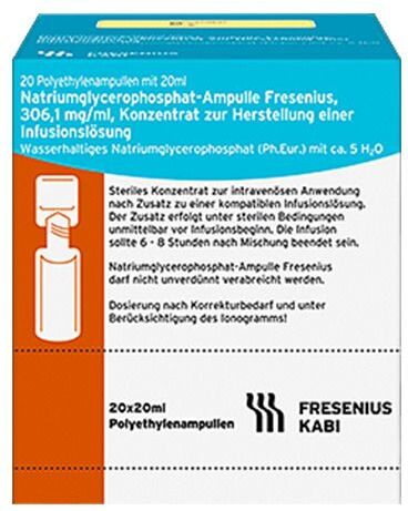 Fresenius Natriumglycerophosphat Ampulle Infusionslsg.-Konz. 20x20 ml Infusionslösungskonzentrat