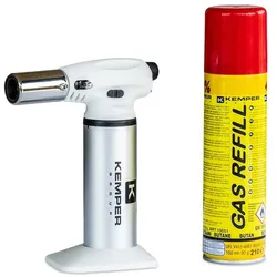 Nachfüllbarer Gaskochbrenner + 160ml Gaskartusche Piezo-Zündung Einstellbare Flamme KEMPER