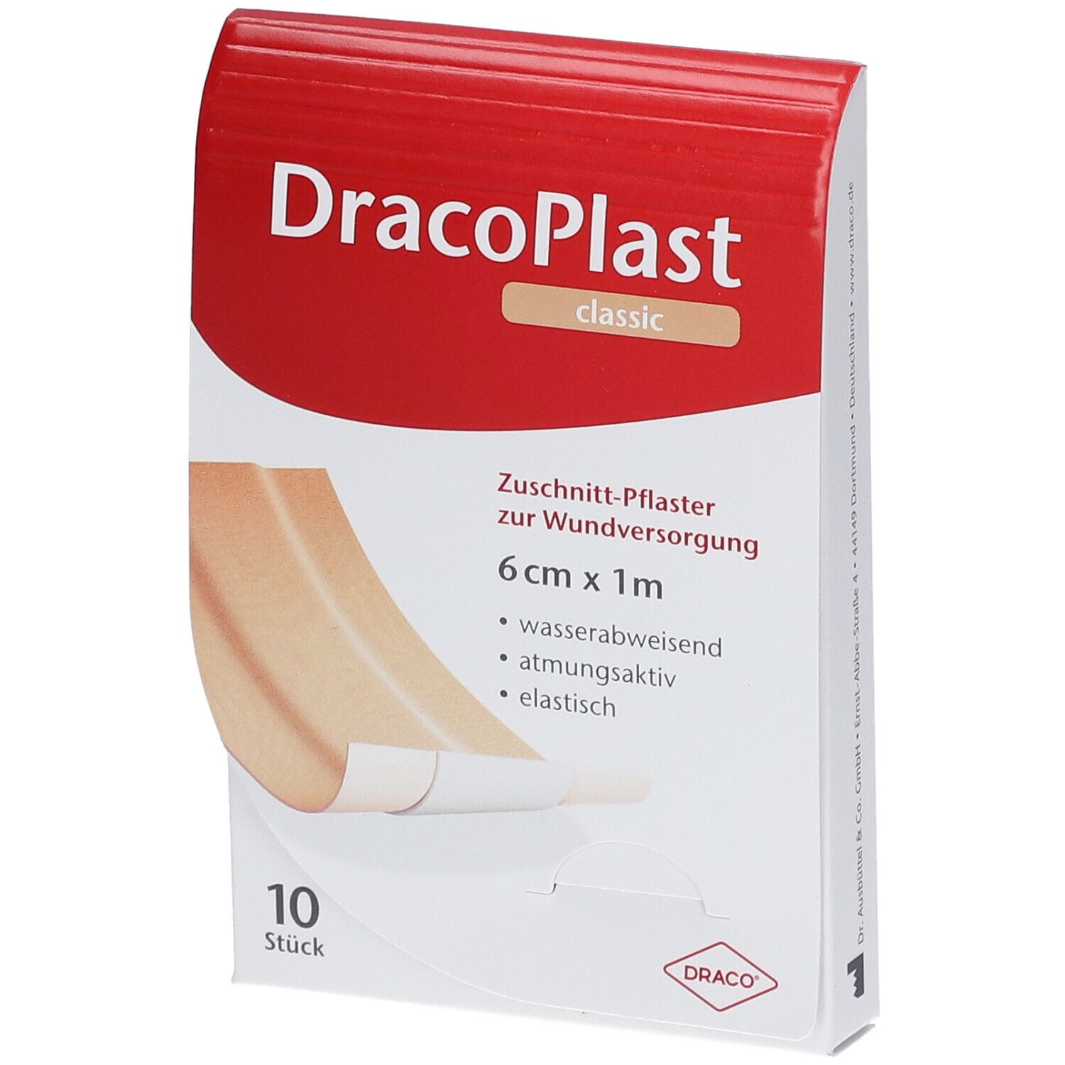 Dracoplast Classic Pflaster 6 cmx1 m 10 St