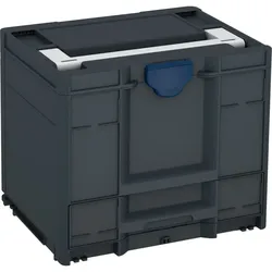 Tanos systainer3 Combi M 337 anthrazit (RAL 7016), Verschluss saphirblau (RAL 5003), Griff lichtgrau (RAL 7035) - 83550048.176