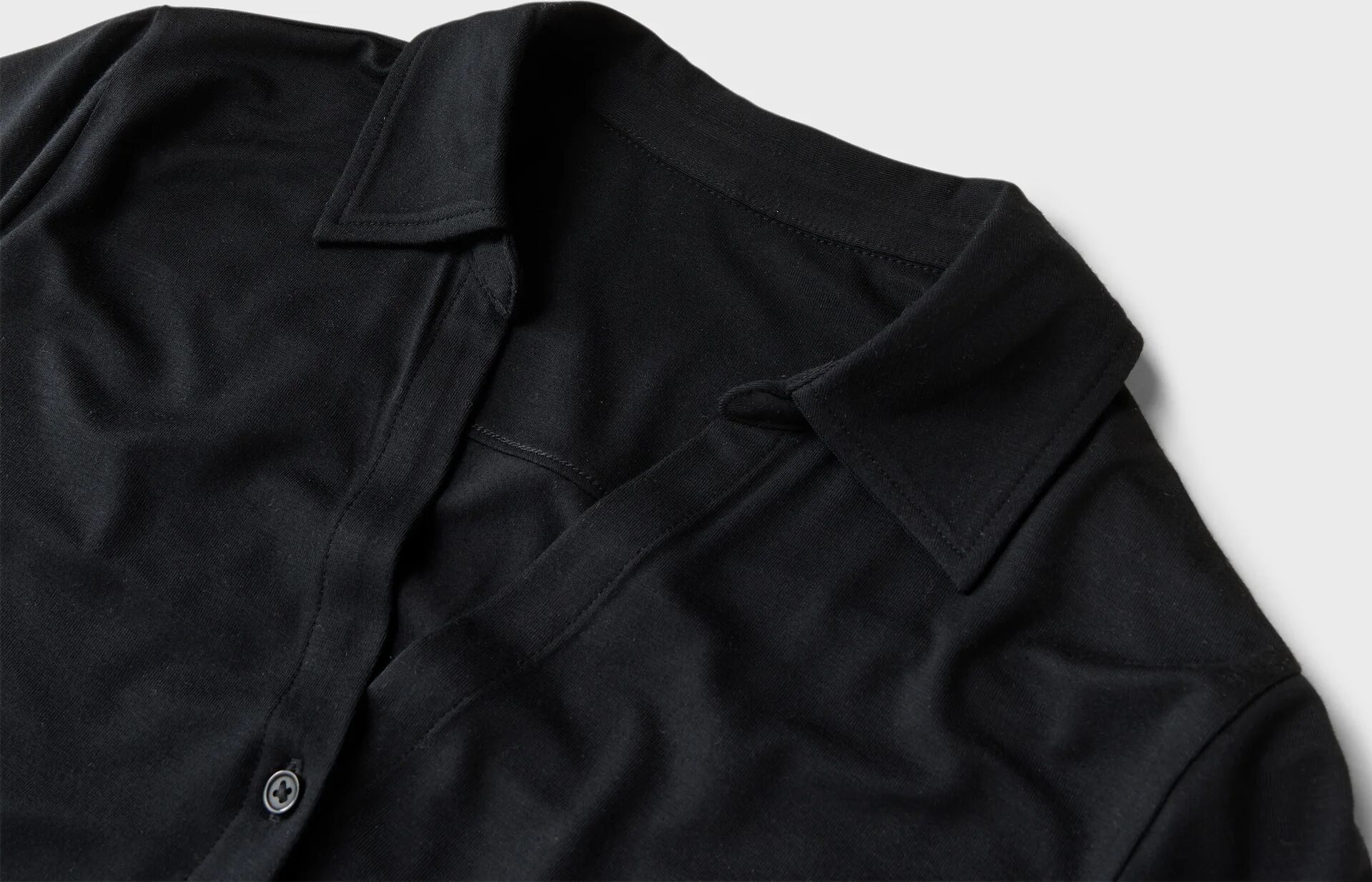 Tchibo - Blusenshirt mit Knopfleiste - Damen - Gr. S - schwarz