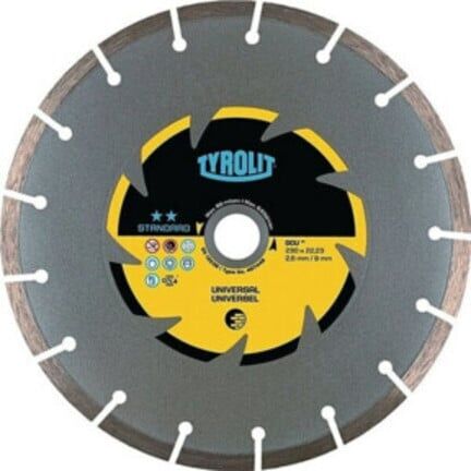 TYROLIT Disque de tronçonnage diamanté STANDARD** Universel, ⌀ disque : 230mm (467448)