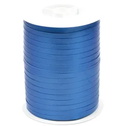 Star 500m Geschenkband Ringelband 5mm - wasserfestes Kunststoff Dekoband Schleifenband Polyband Luftballonband zum Anbinden von Luftballons Basteln Blau
