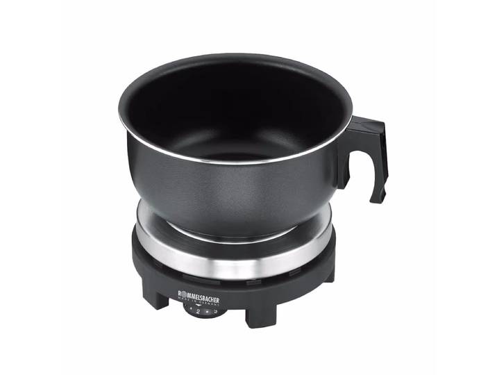 Rommelsbacher RK 501/S mit Topf und Reiseetui Rechaud RK 501/S – Kochplatte – schwarz