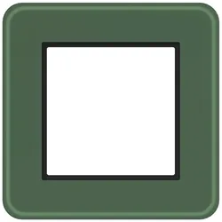 Hager WAD9100X02 Rahmen 1fach, C.8, forest glass, Milchglas