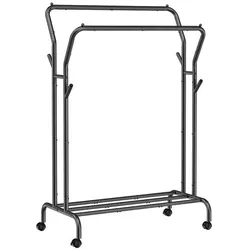 Songmics Rollgarderobe 103,5/52,5/- cm schwarz, 103.5x52.5 cm