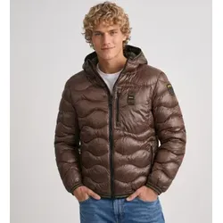 Blauer für Herren. 26WBLUC03064 Braune gesteppte Jacke Wave (L), Lässig, Polyamid