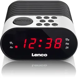 LENCO CR-07 Uhren-Radio, weiß