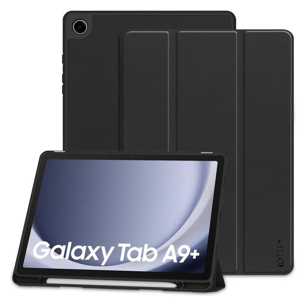 Tech-Protect Tahvelarvutikaaned Galaxy Tab A9+ 11" SmartCase Pen, must (Samsung Galaxy Tab A9+) (THP2506)