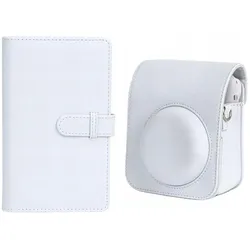 Loveinstant Futerał Etui Do Fuji Instax Mini 12 + Album 108x / Biały, Kameratasche, Weiss