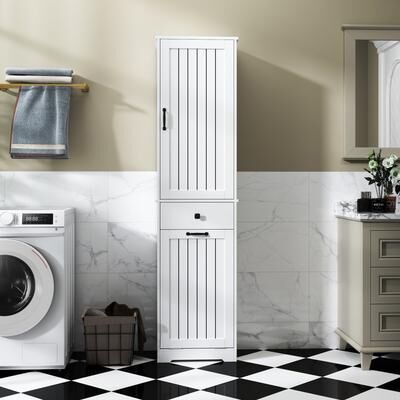 toswini Laundry Cabinet with Storage Shelf and Drawer for Organizable Space