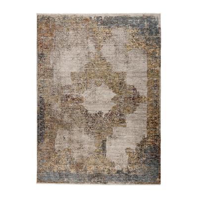 Teppich KAYOOM "Pono 722", multi, B:160cm H:10mm L:230cm, Polyester, Teppiche, Teppich, Kurzflor, Vintage, Modernes Muster, Fußbodenheizungsgeeignet