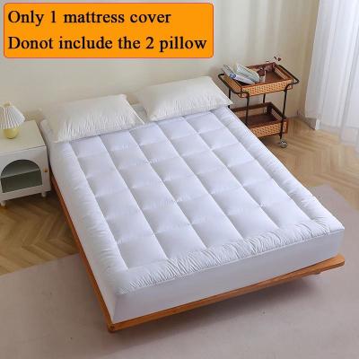 Uplifted Goods Polyester Mattress Topper And Protector Cover Twin Full Queen King white full Xl