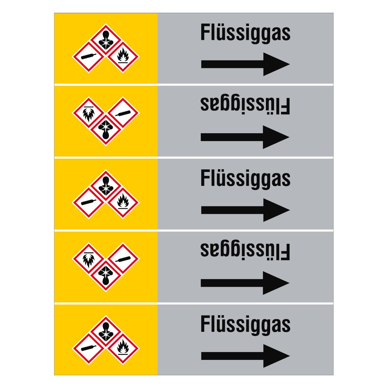 Brady ISO 20560 Rohrmarkierer - Gas (318932)