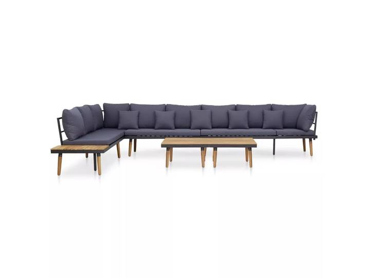 VidaXL - Garten lounge set holz, One Size, Braun