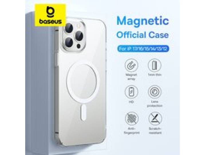Baseus magnetische hoes voor iPhone 17 16 15 Pro Max hoesje Draadloos opladen Cover voor iPhone 14 13 12 Pro Max Plus Air PC telefoonhoesje