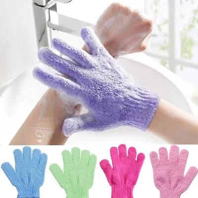 Uplift Essentials Exfoliating Bath Gloves red 1pc