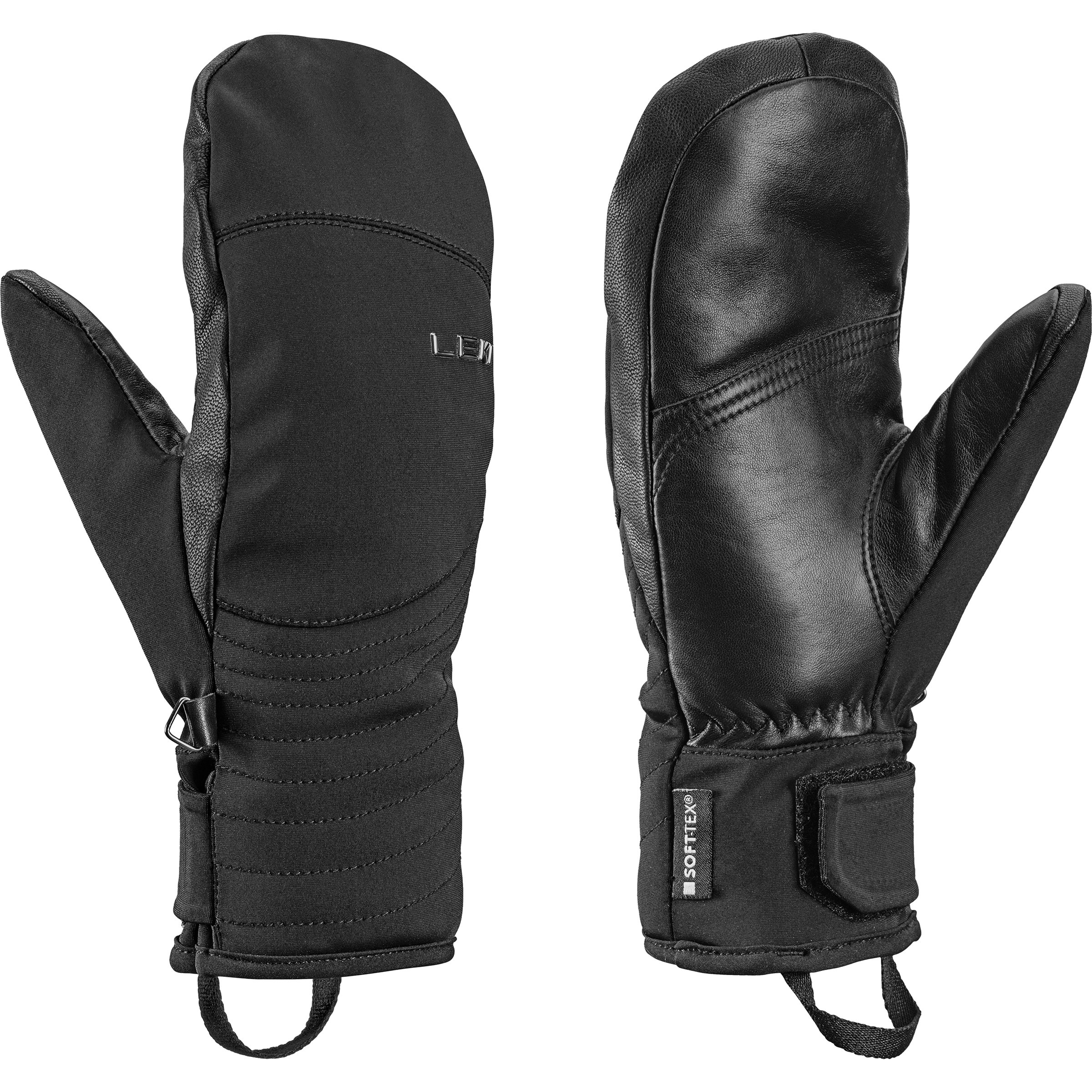 Leki Vallarta Base Zero Damen Fäustlinge schwarz Größe 6.5 Skifahren Elastisch Wasserabweisend