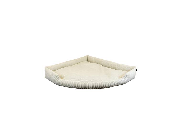 Hundebett, Beige, Uni, dreieckig, 120x20x160 cm, Bezug abnehmbar, weich gepolstert, rutschfeste Unterseite, platzsparend, dekorativ, Freizeit & Co, Tierbedarf, Hundebetten