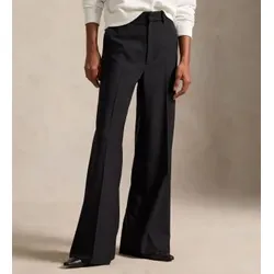 Polo Ralph Lauren für Damen. 211A96723002 Schwarze Beaton-Hose aus Stretchwolle (40), Lässig, Klassisch