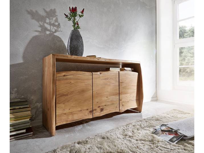 Commode Live Edge 145 cm acacia nature 3 portes