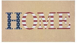 Evergreen "28"" x 16"" Natural Coir Mat, Home"