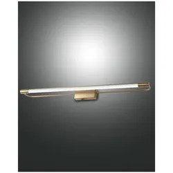 Fabas Luce Rapallo Wandleuchte LED 1x14W Metall- und Methacrylat Messing satiniert