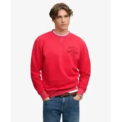 Superdry für Herren. M2014563A Rotes Sweatshirt ?Block Text? (S), Lässig, Baumwolle