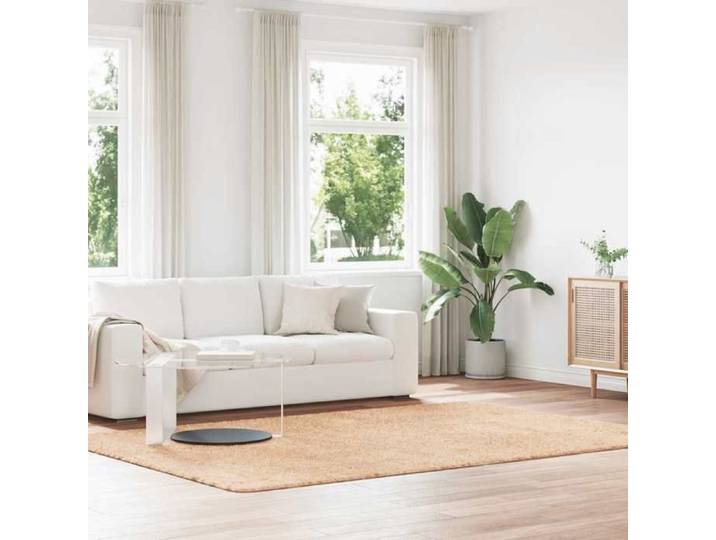 Tapis Shaggy à poils longs beige 200x290 cm polyester tapis tapis de chambre tapis moderne tapis de salon tapis 4102845