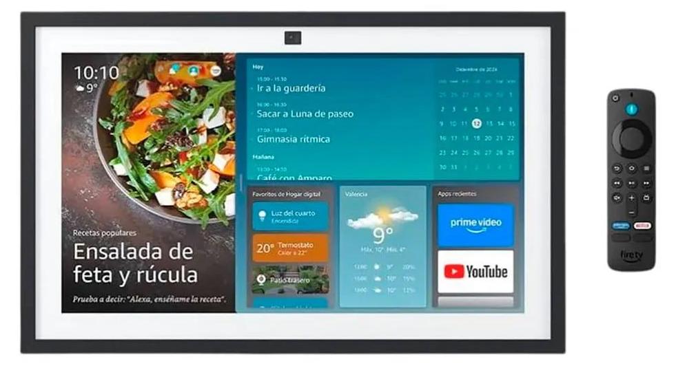 Amazon Echo Show 15, Amazon Alexa, Rechteck, Schwarz, Android, iOS, 13 MP, 39,6 cm (15.6")