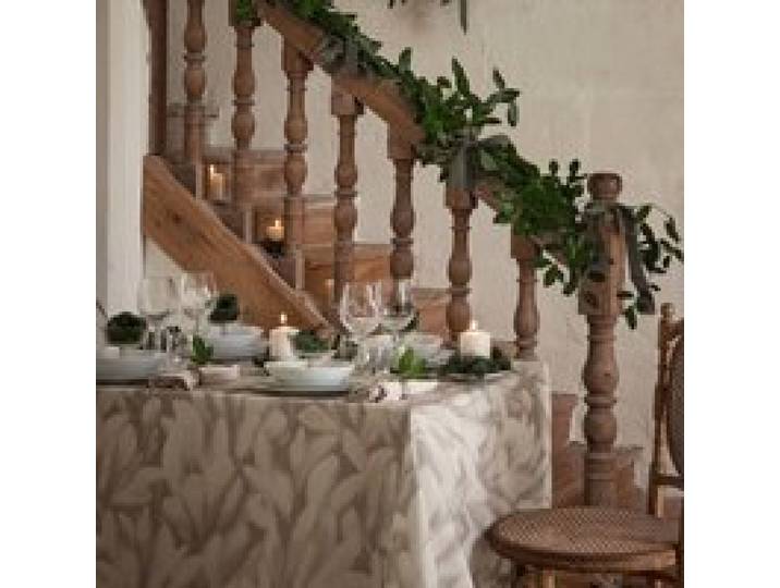 Nappe coton lin Plantain