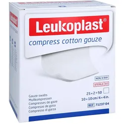 Leukoplast Compress Cotton Gauze STE 10X10 8f
