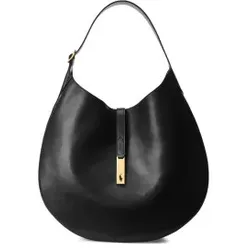 Polo Ralph Lauren für Damen. 428867518001 Umhängetasche Polo ID Leder Umhängetasche groß schwarz (OSFA), Lässig