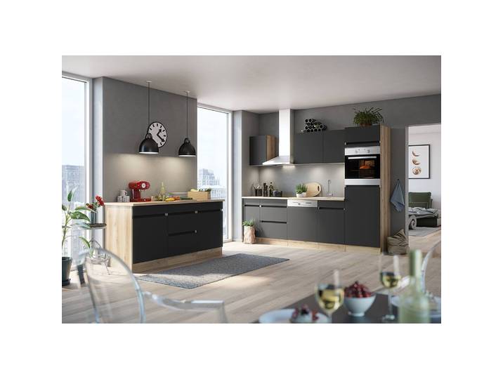 Unterschrank I 60cm Schwarz/Anthrazit