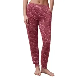Femilet Yara Nightwear Pants Rot Muster Viskose 44 Damen