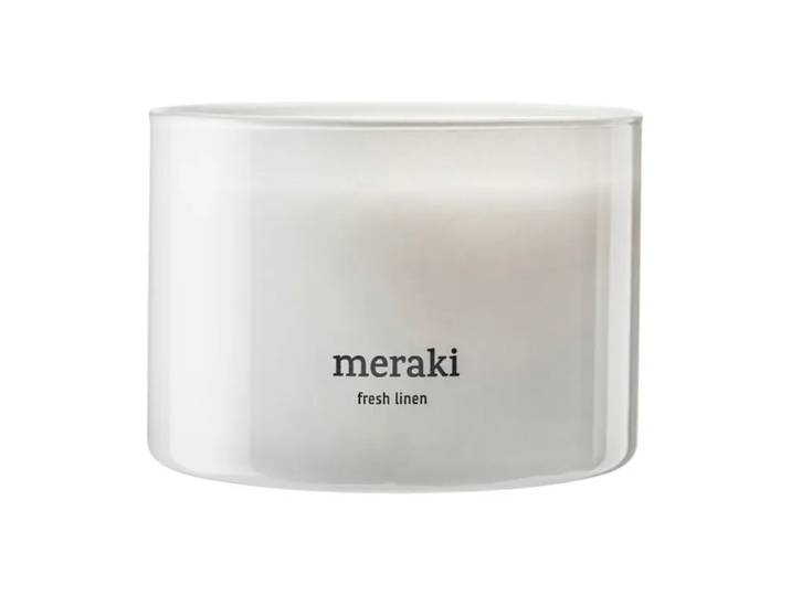 Meraki Bougie parfumée Meraki, 60 heures Linge frais