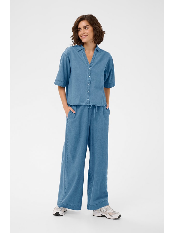 Kaffe Hose in Hellblau - 36