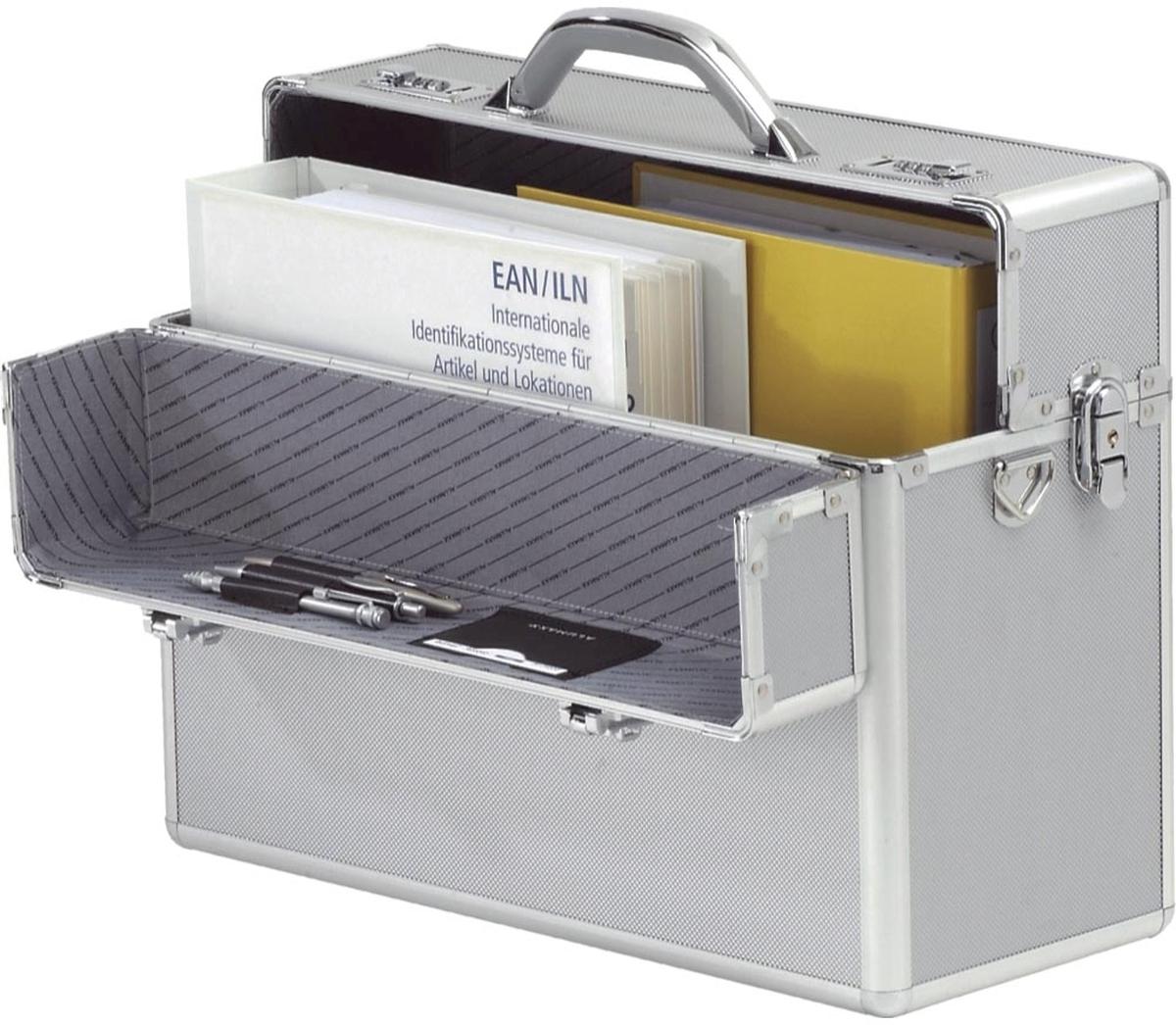 Pilotenkoffer Alpha 37,5x47x20cm Aluminium Packung mit 3 Stück