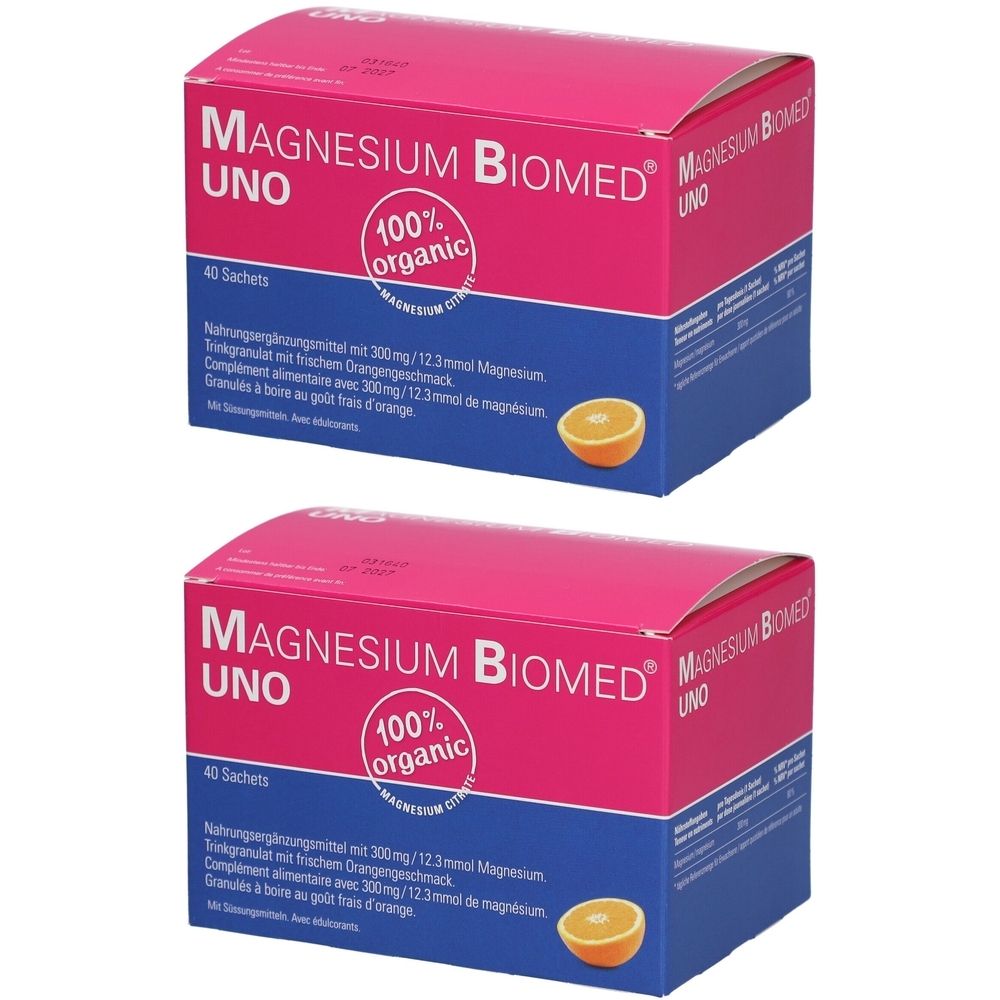 Magnésium Biomed UNO x2 2x40 St Granulat