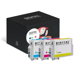 3 Digital Revolution Tinten ersetzt Epson C13T130640 Multipack CMY
