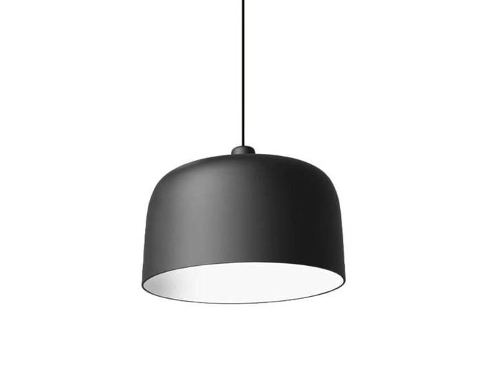 LUCEPLAN lampe à suspension ZILE LARGE (Noir mat - Acier et PLA)
