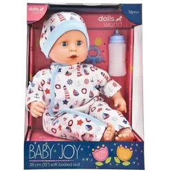Dolls World Lalka Baby Joy 38cm ubranko bia?e