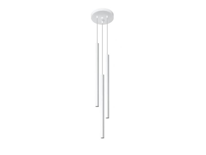 Suspension tube en métal, blanc L: 20cm