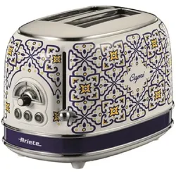 Ariete 155 Toaster Capri, Toaster, Blau, Weiss, Mehrfarbig
