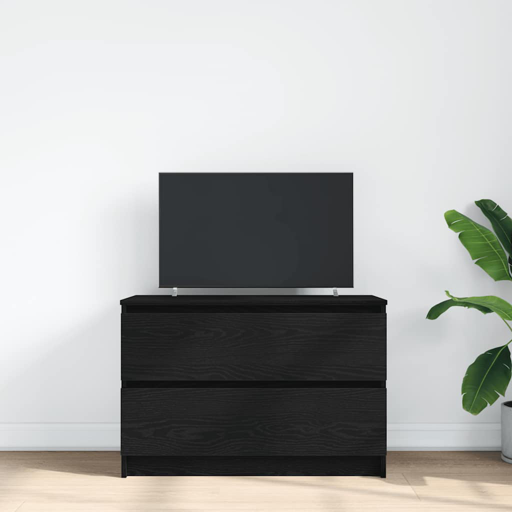 17 Stories TV Cabinet 35x54 Cm Engineered Wood Black 80 cm