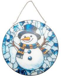 IH Casa Decor Round Acrylic Hanger Snowman